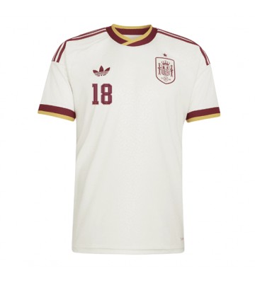 Spanien Martin Zubimendi #18 Udebanetrøje VM 2026 Kortærmet